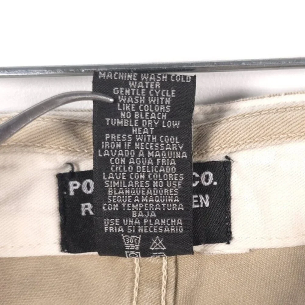 POLO JEANS CO. RALPH LAUREN R.L.67 Chino Pants 100% Cotton VINTAGE Size‎ 36x34